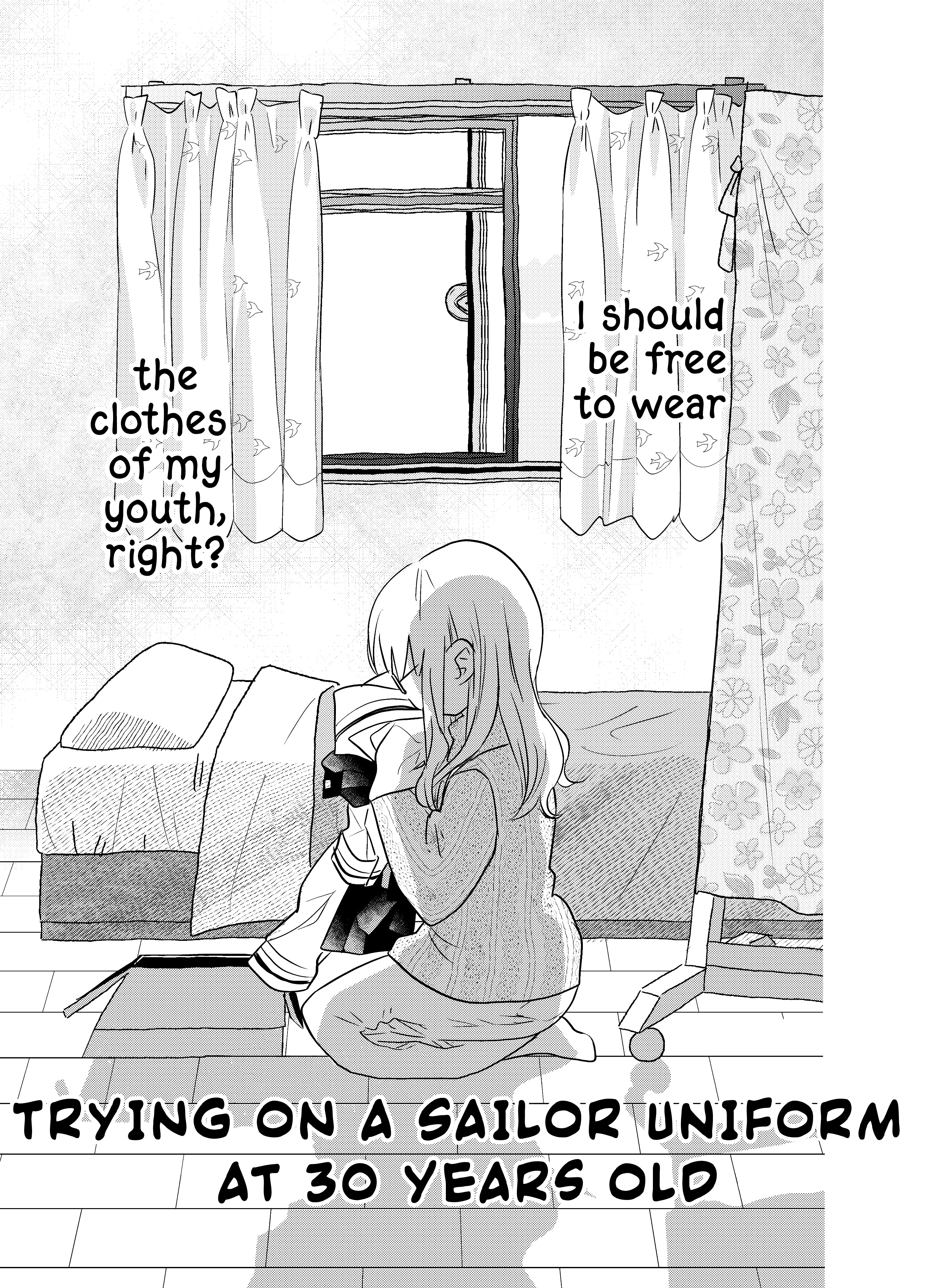 Trying On a Sailor Uniform at 30 Years Old cover